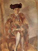 Jules Pascin Portrait of  FeleXidehabao wearing matador-s dress oil painting picture wholesale